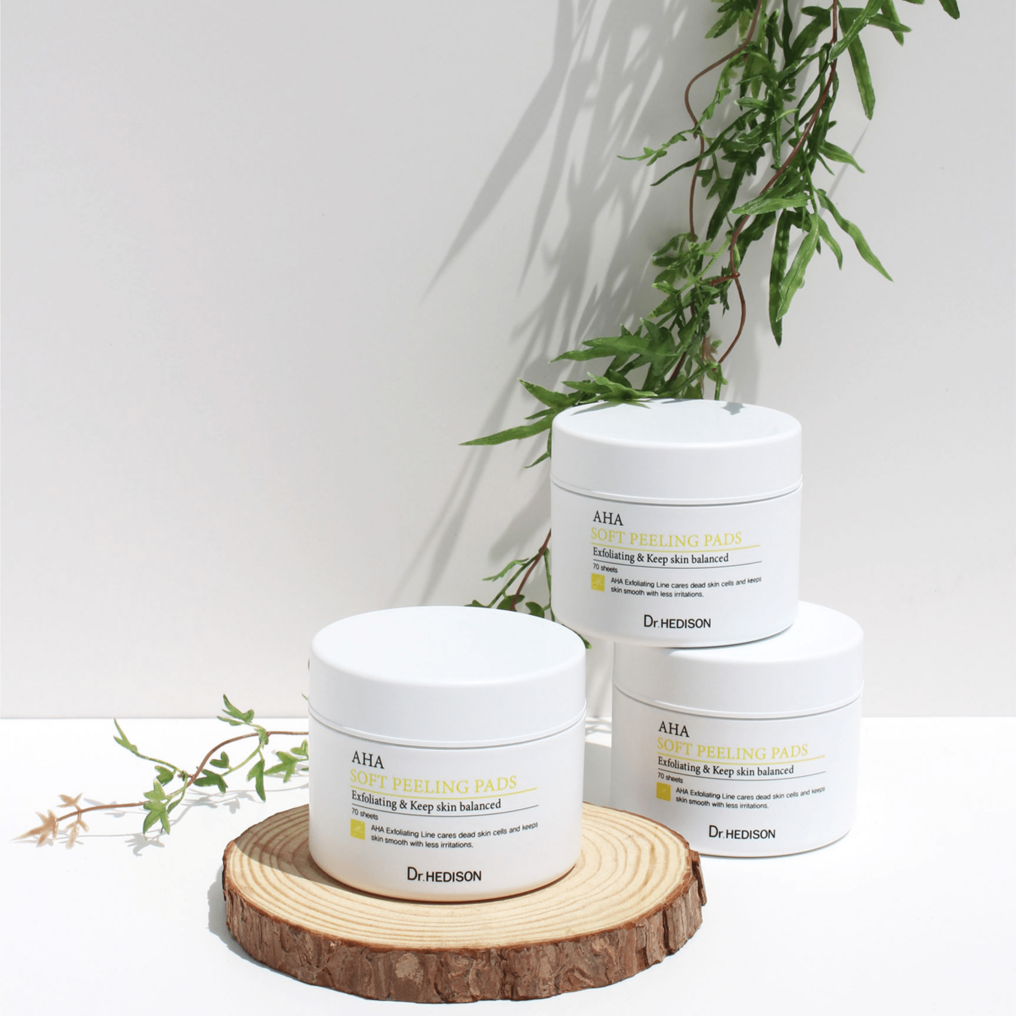 Dr Hedison AHA Soft Peeling Pads (70 sheets) - eSkinCare - Dr Hedison